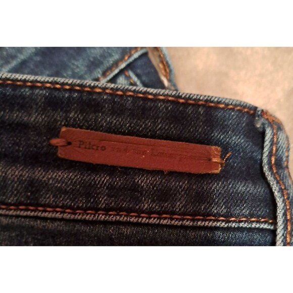 Anthropologie Picro Letterpress Mid-Rise Skinny Denim Jeans US 27 Split Ankle - Picture 5 of 14